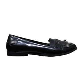 F&F Tesco Black Patent Leather Motionflex Loafers Size UK 5 / EU 38 / US 7