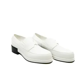 Gatsby White Calfskin Loafers Size 37