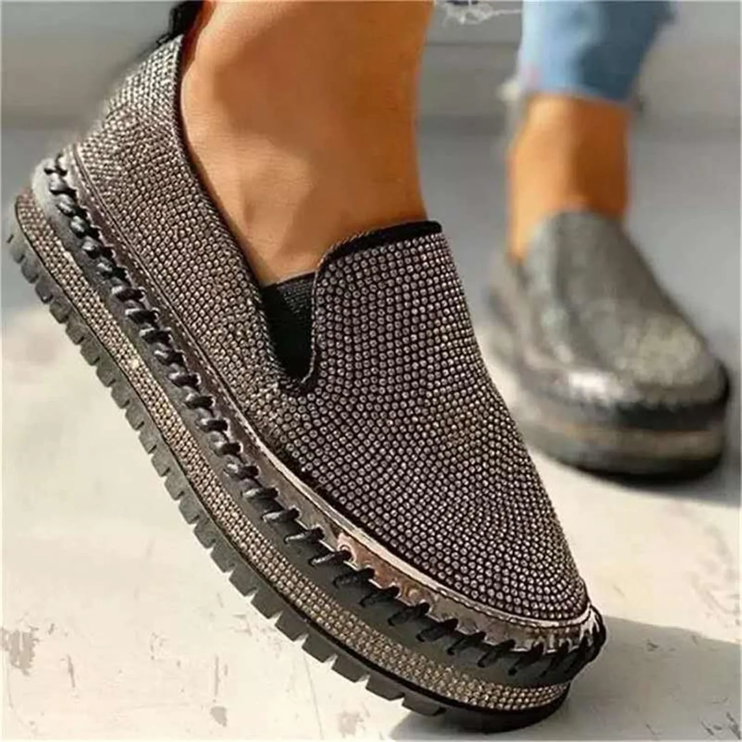 Ladmiple Shoes For Women Sneakers Trendy Low Top Lace Up Casual Fashion Lightweight Comfortable Walking Flats Loafers