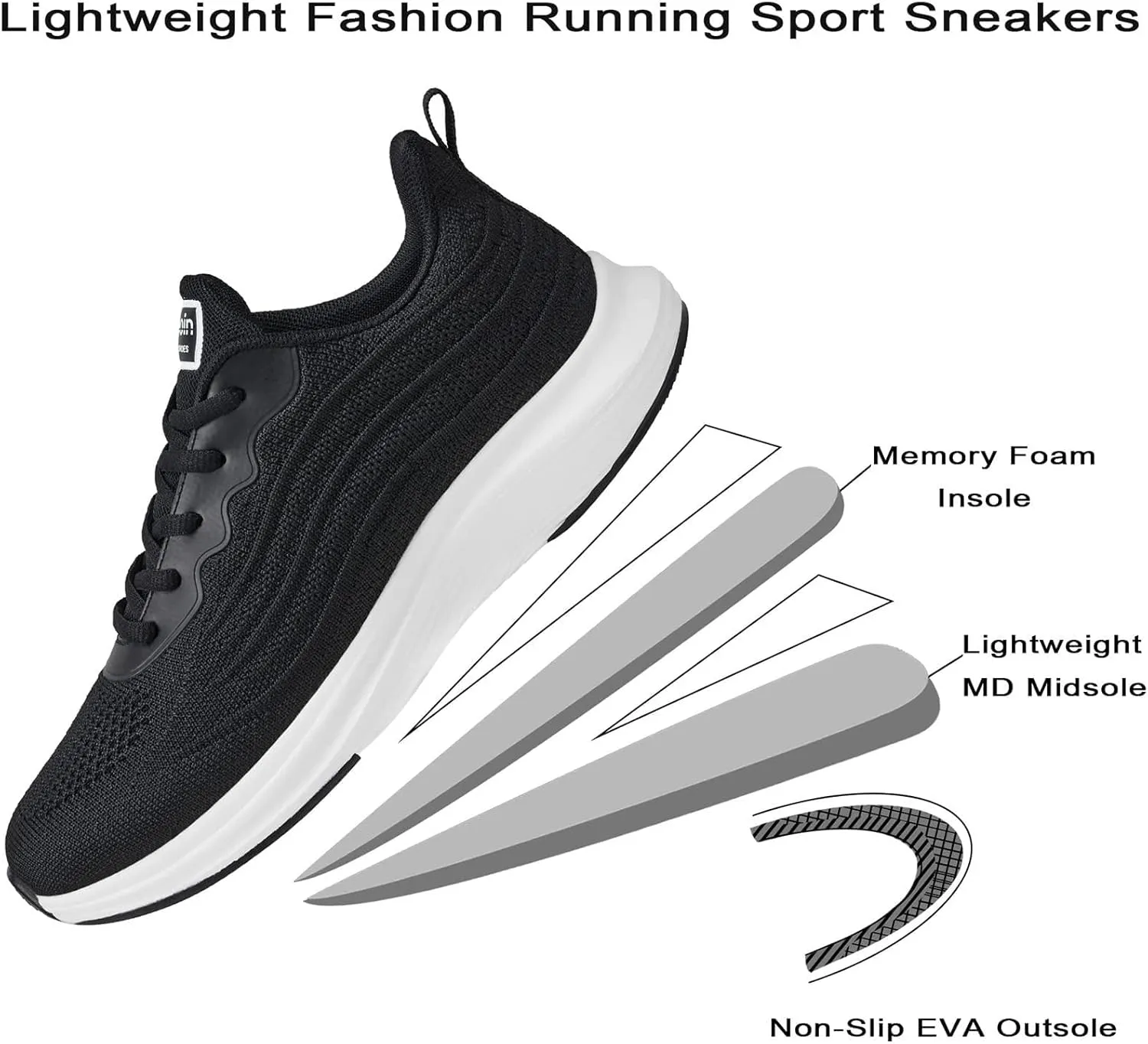 Lightweight Mesh Tennis Shoes Sneakers for Men and Women - Blue, Size 7