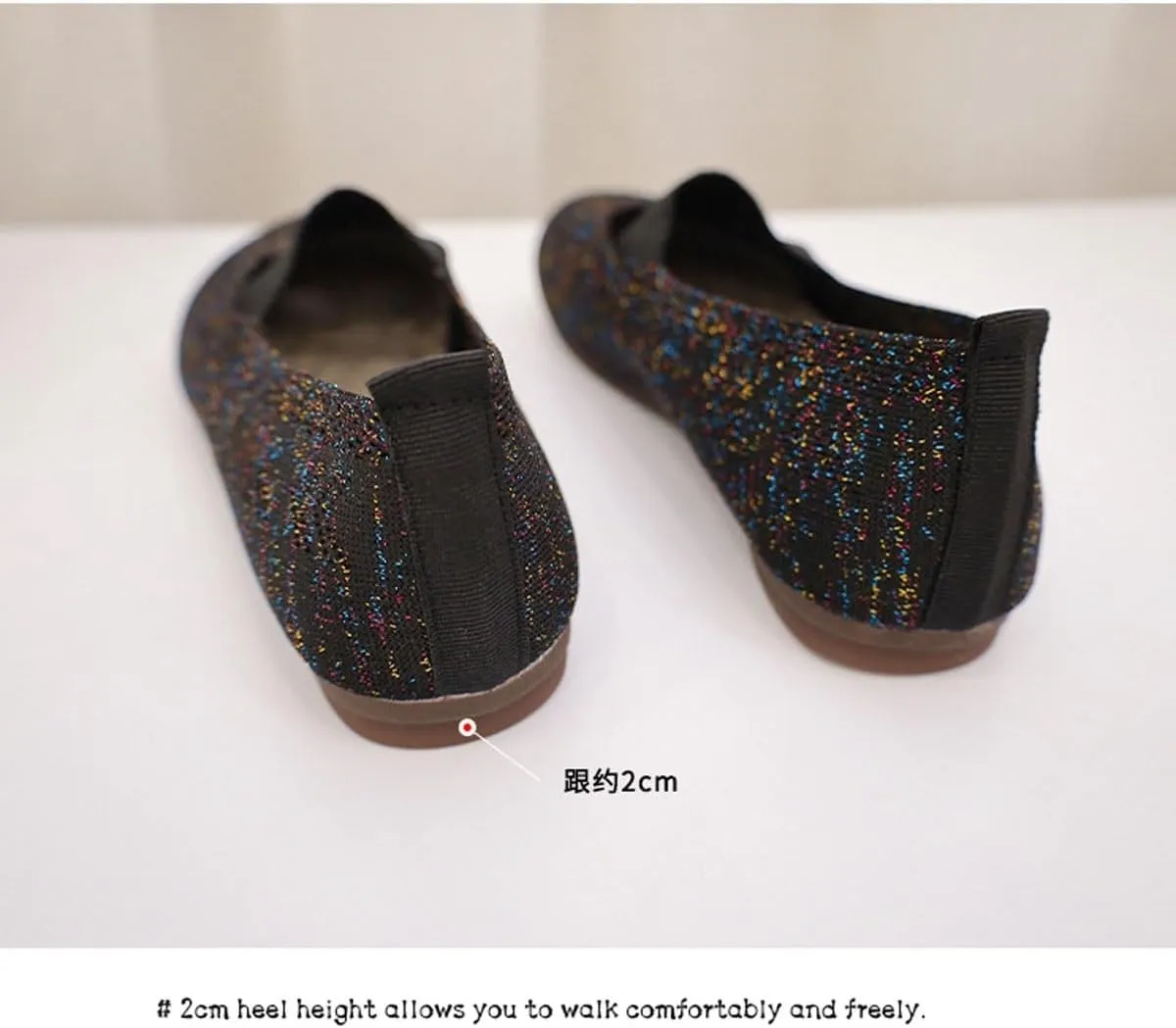 Loafers Casual Shoes Knits Sneakers Womens Dressy Loafers Slip On Shoes Comfort Casual Office Work Shoes Mocassins Shoes Flat Mother Shoe