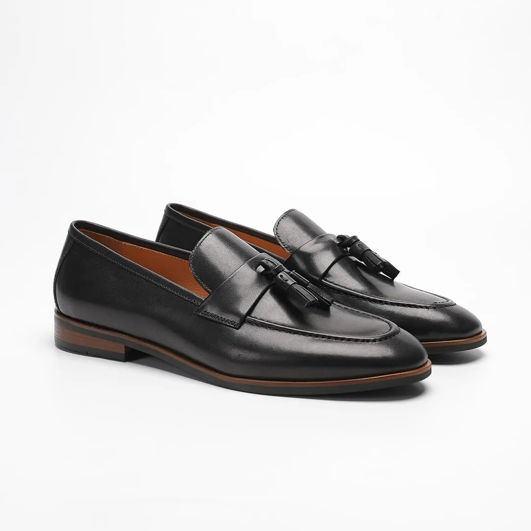 Loafers for Men - Premium Calfskin Tassel Shoes | Handcrafted Business Casual Loafers