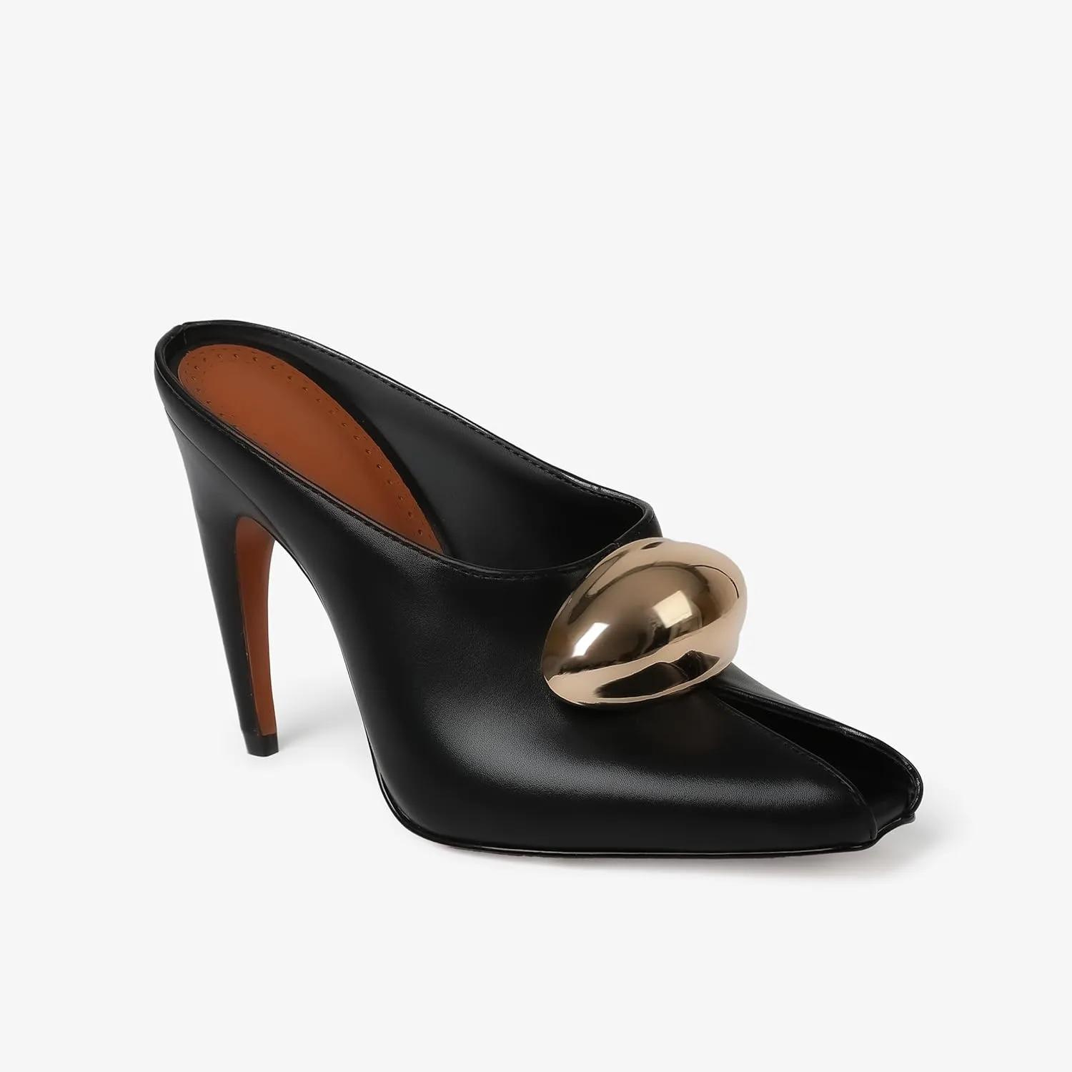 Lyrisiphy Black Heels for Women Heeled Sandals Peep Toe Heels Kitten Heels Mules for Women Comfortable Slip On Slides Sandals Stiletto Heels Outdoor Summer Sandals Ladies Dressy Heels Party Sandals