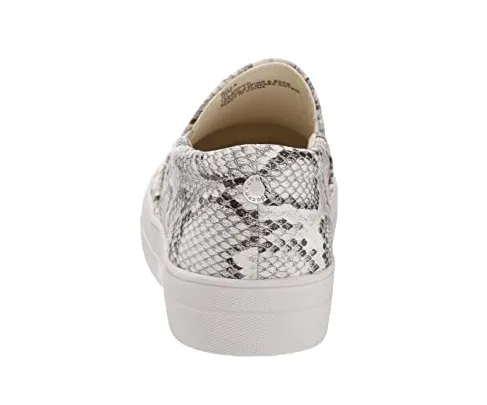 Snake Skin Style Platform Slip On Sneakers