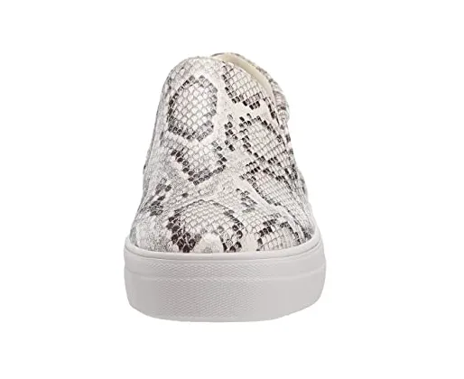 Snake Skin Style Platform Slip On Sneakers