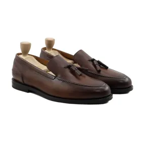 Tribov - Men's Brown Patina Calf Leather Loafer - Goodyear Welted