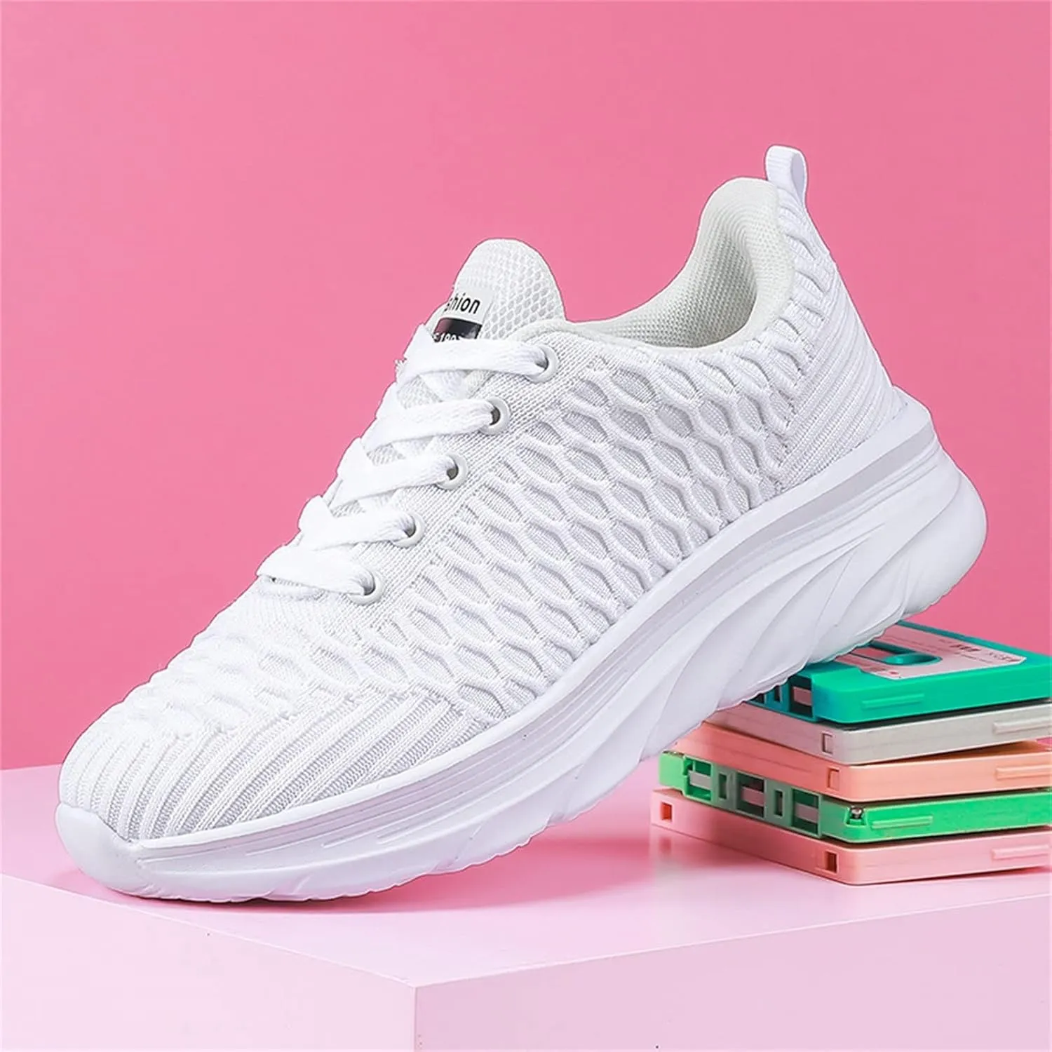 Women Canvas Slip On Sneakers Casual Walking Shoes Lightweight Flat Comfortable Elastic Non Slip Loafers