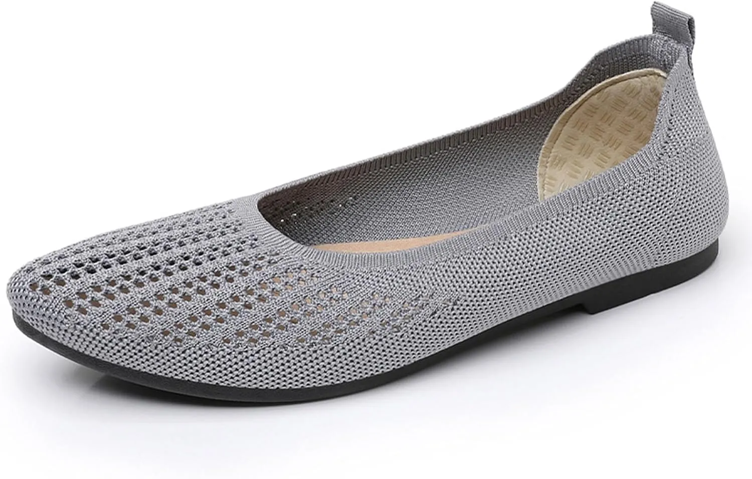 Women's Casual Slip On Ballet Comfortable Round Toe Walking Shoes for Everyday Wear with Soft Sole